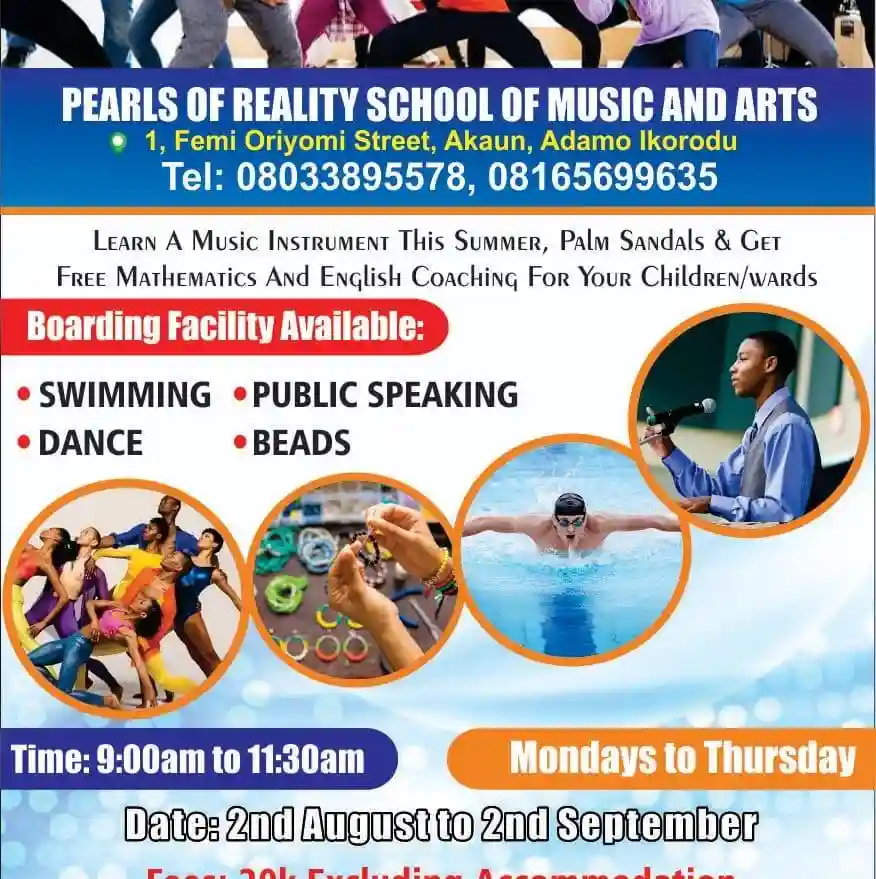Pearls of Reality School of Music and Arts logo
