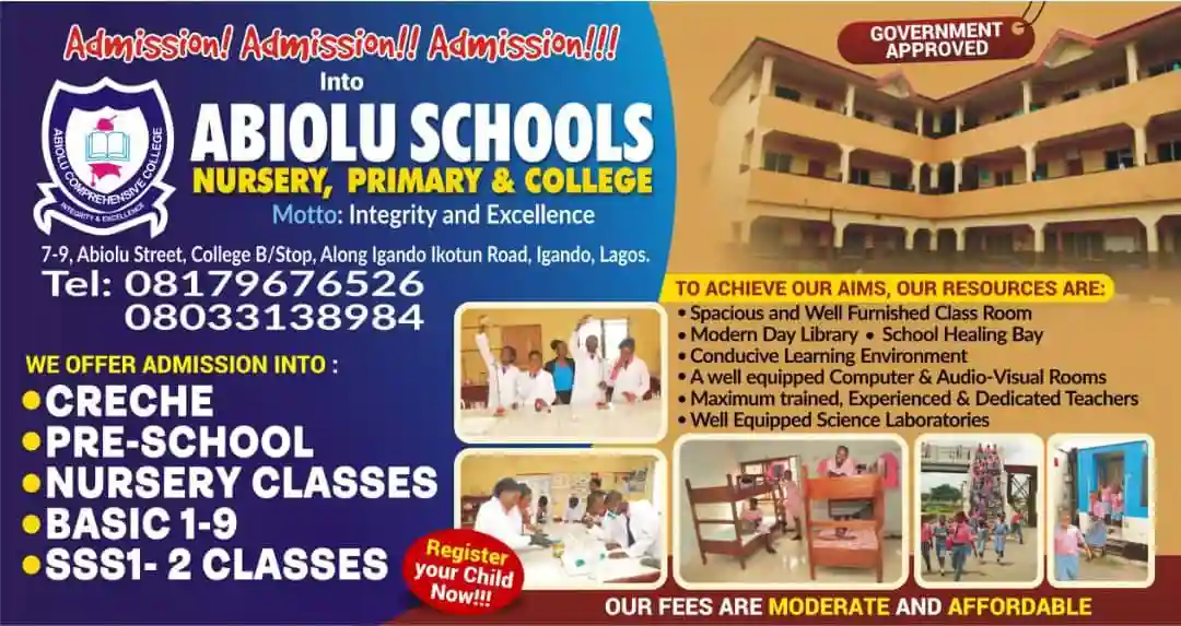 Abiolu Schools, Nursery&Primary logo